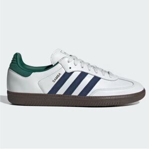 adidas Samba OG White / Navy / Collegiate Green